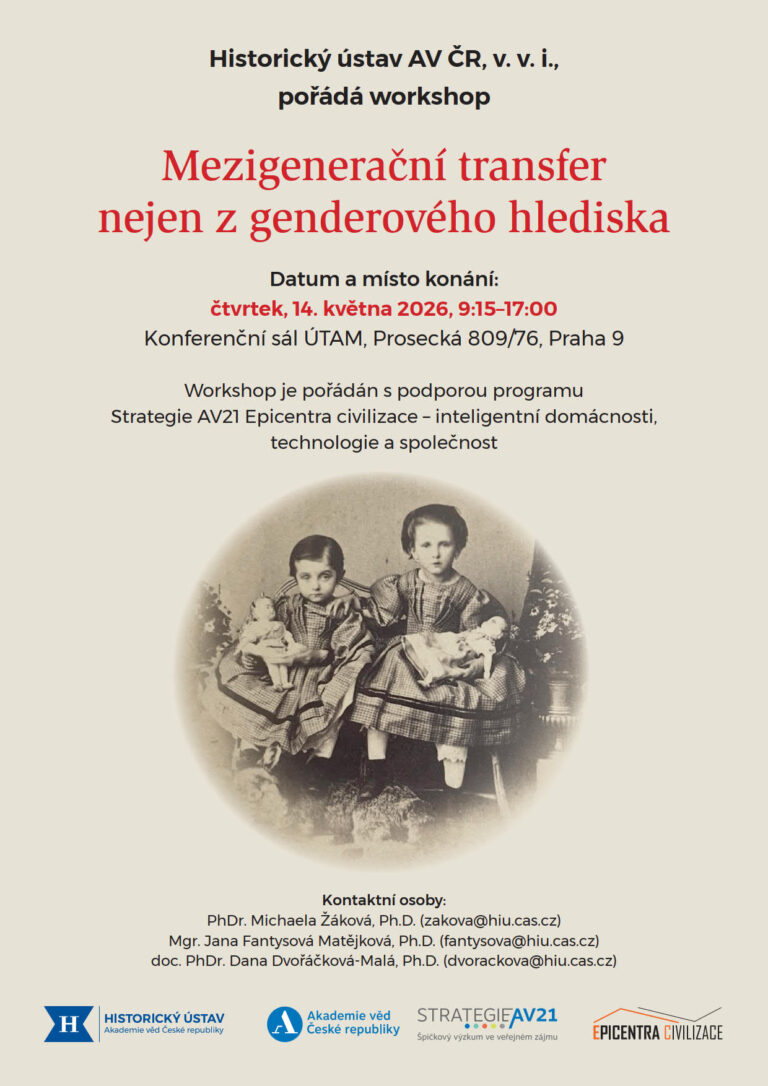 Mezigenerační transfer nejen z genderového hlediska – Program