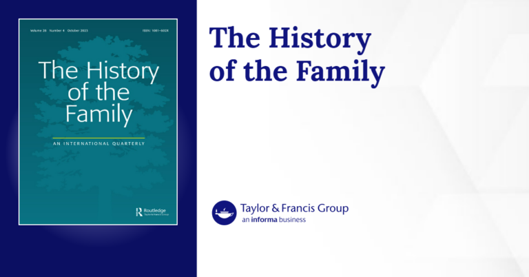 Vědecký článek v The History of the Family