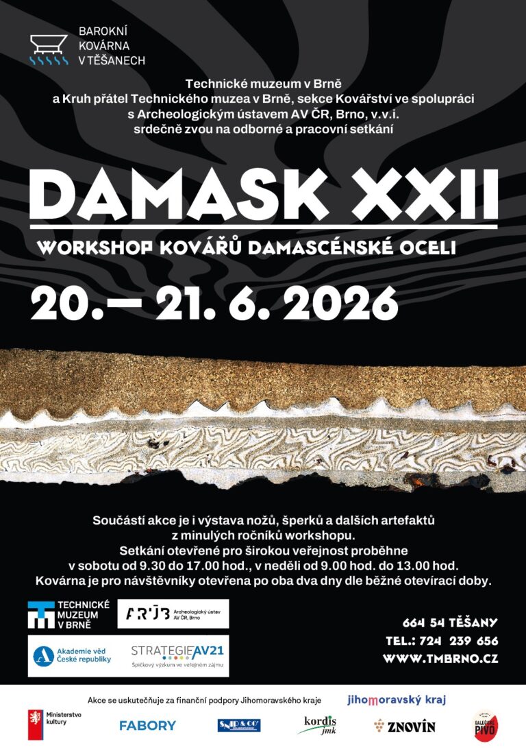Damask XXII – workshop kovářů damascénské oceli